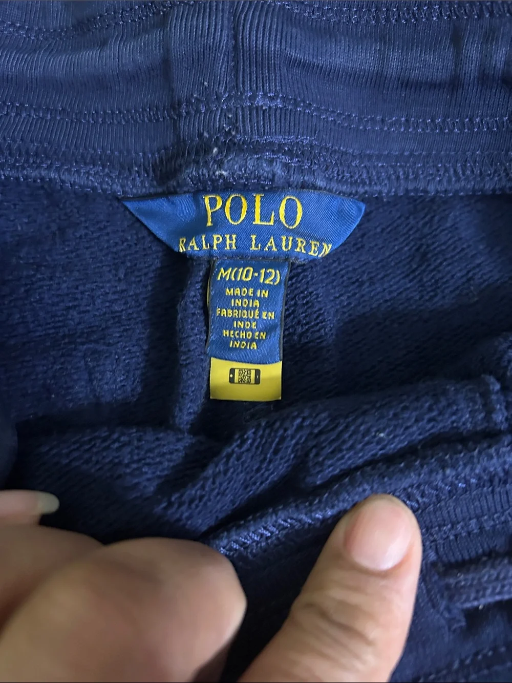Ralph Lauren Navy Blue POLO Embroidered Sweatshorts